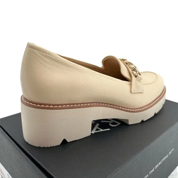 Naturalizer Loafer Womens Size 9 W Desi Vanilla Cream Chunky - Picture 4 of 7